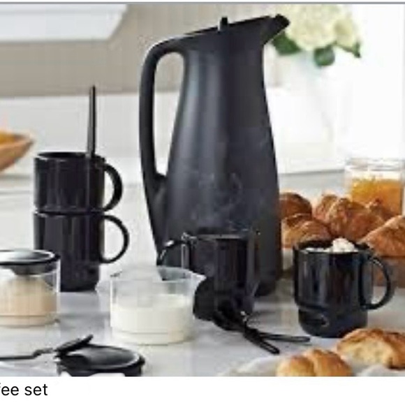 Tupperware Black Coffee Set